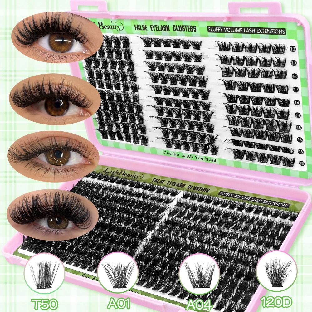 Eyelash Extension Cluster - Cílios Postiços com Aparência Natural, Design