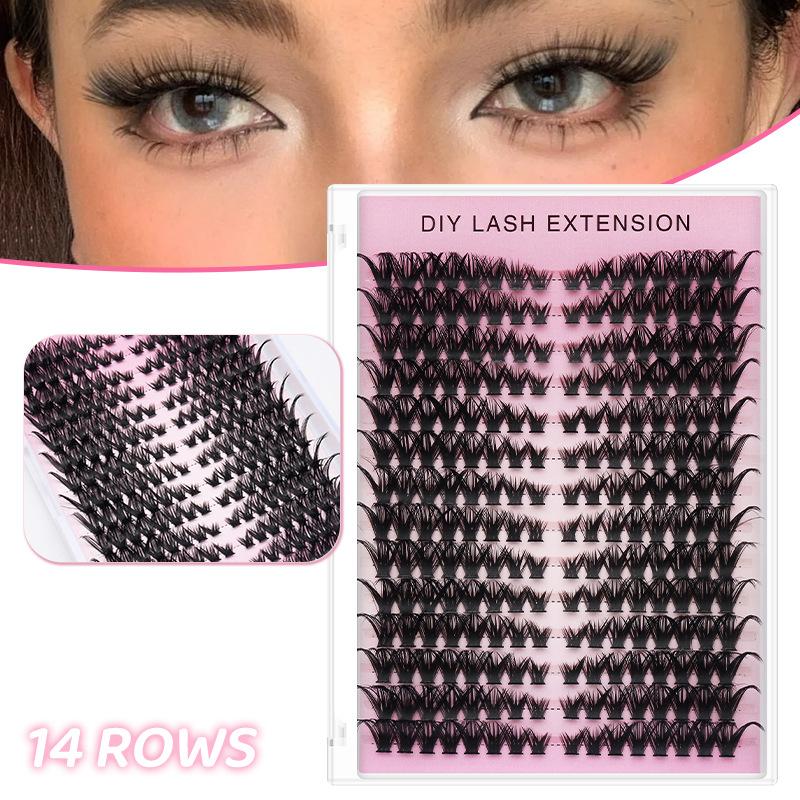 Eyelash Extension Cluster - 20 Unidades de Cílios Postiços DIY
