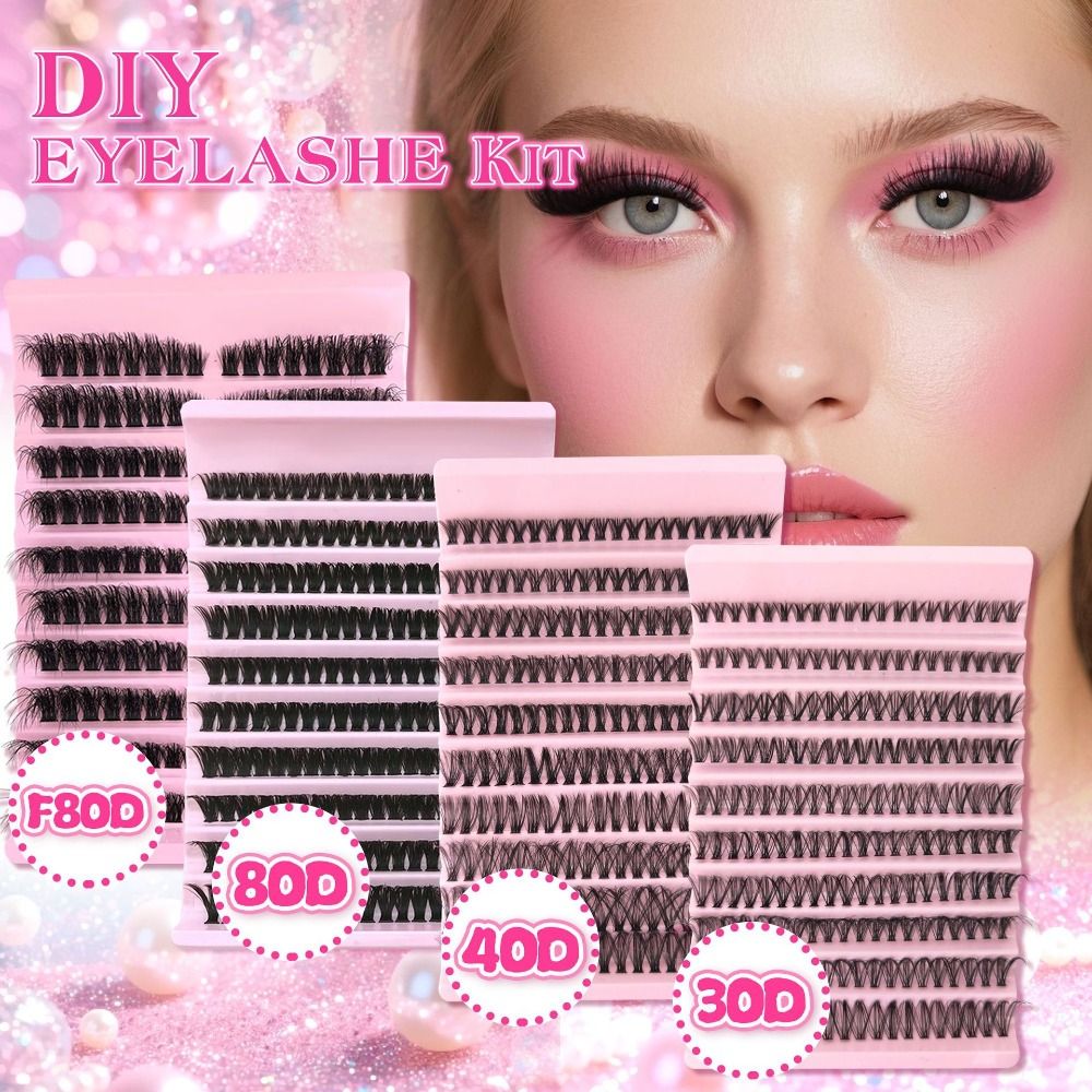 Eyelash Extension Cluster - Cílios Postiços com Efeito Natural, Estilo