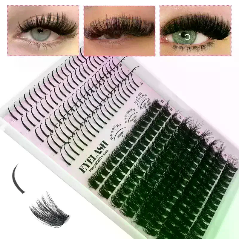 Eyelash Extension Cluster - Kit de Cílios em Tufos, Cílios