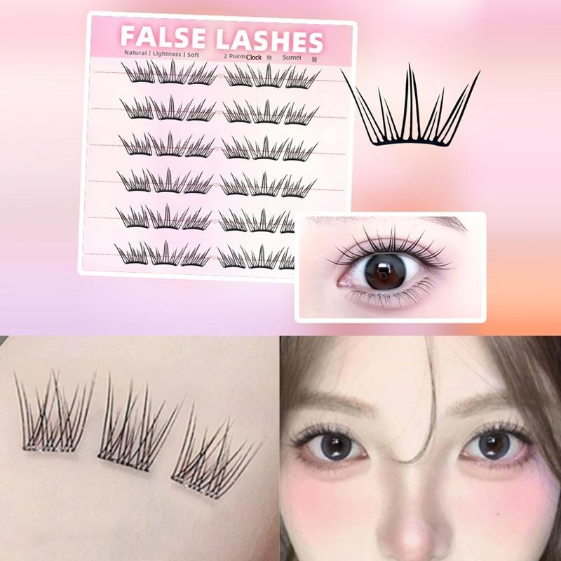 Eyelash Extension Cluster - Cílios Postiços Naturais Densos de 6