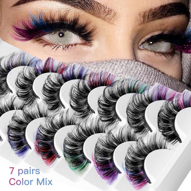 7 Pares de Cílios Postiços Col - Eyelash Extension Cluster avaliação e preço