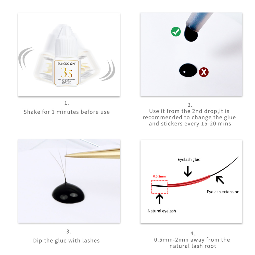 Cola para extensão de cílios 3 - Eyelash Extension Eye Irritation avaliação e preço