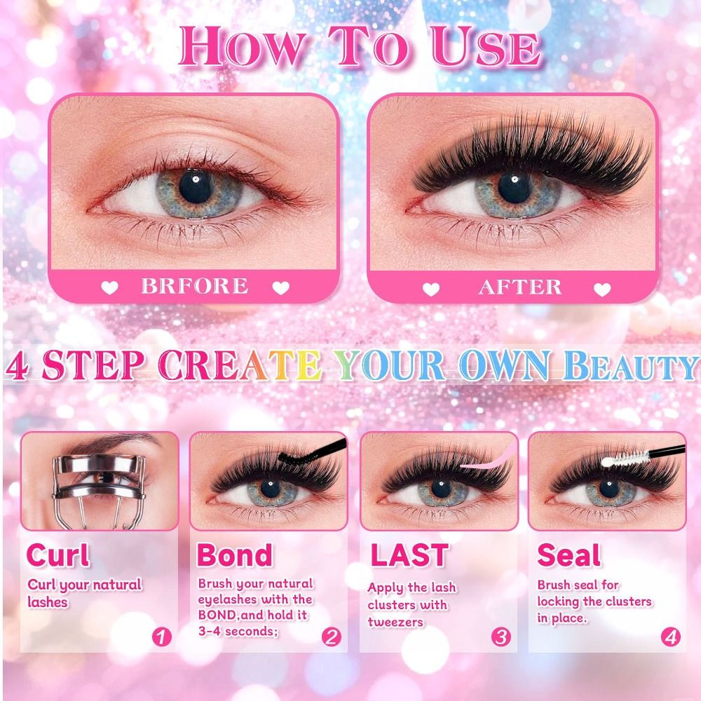 Cílios Postiços com Efeito Nat - Eyelash Extension Cluster avaliação e preço