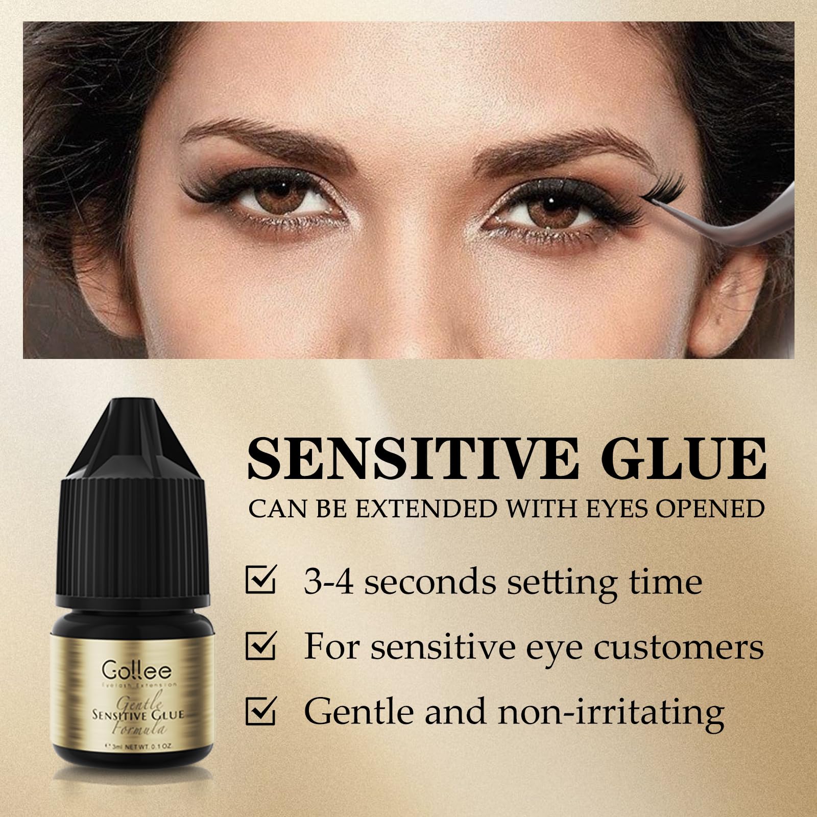 Gollee adesivo para extensão d - Eyelash Extension Eye Irritation avaliação e preço