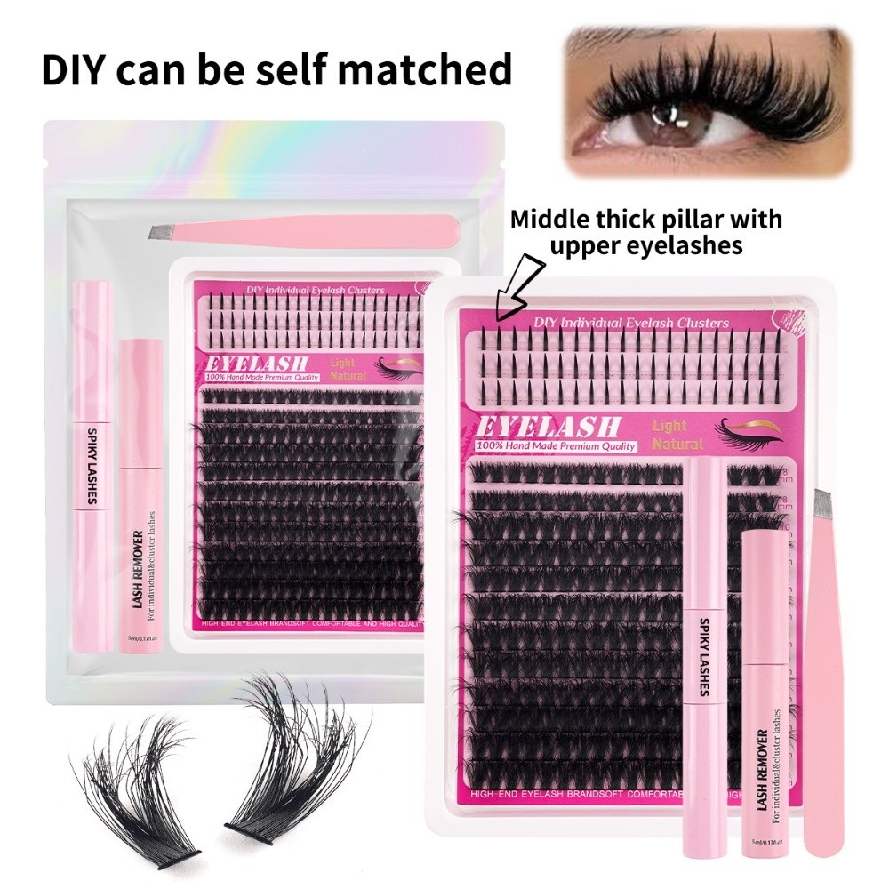 Cílios Postiços de 8-18mm de C - Eyelash Extension Cluster avaliação e preço